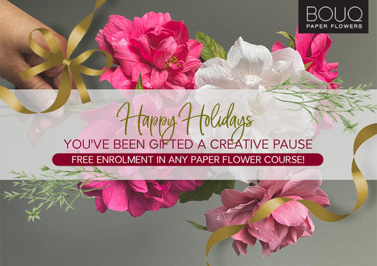 Give The Gift of Creative Pause With BOUQ Paper Flowers