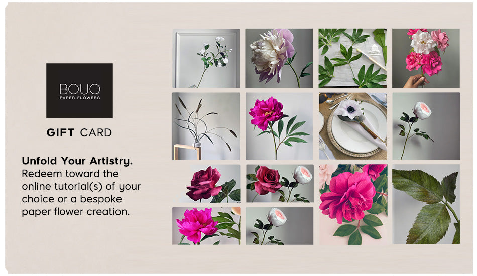 Give The Gift of Creative Pause With BOUQ Paper Flowers