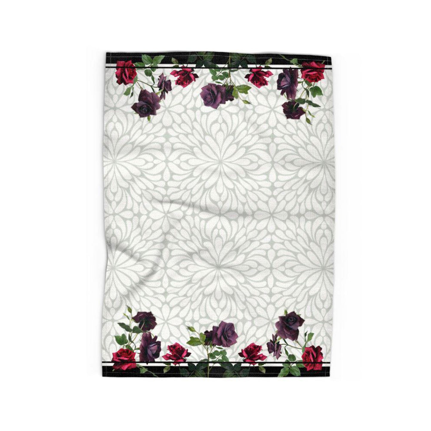 Rose Flourish Tea Towel