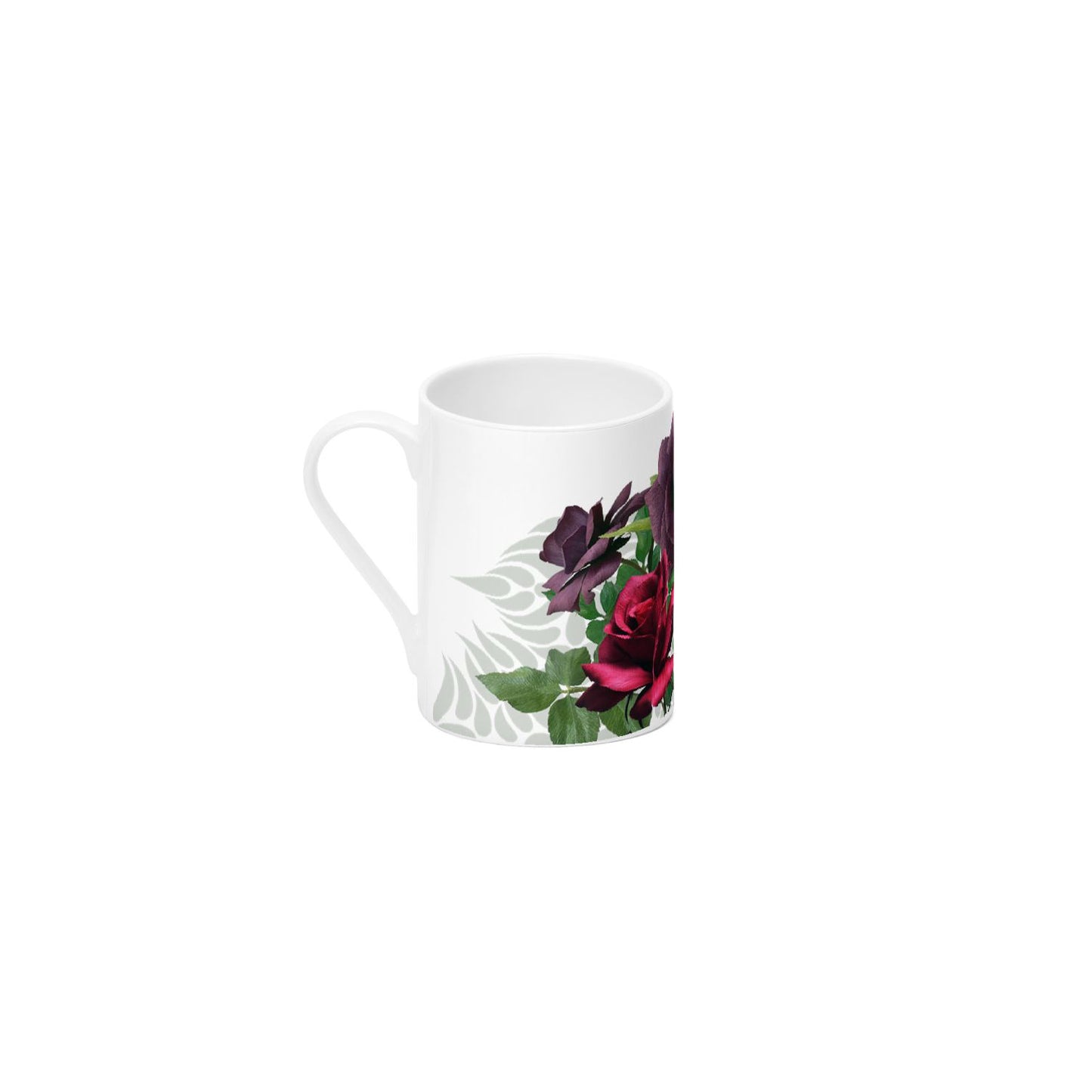 Rose Flourish Bone China Mugs